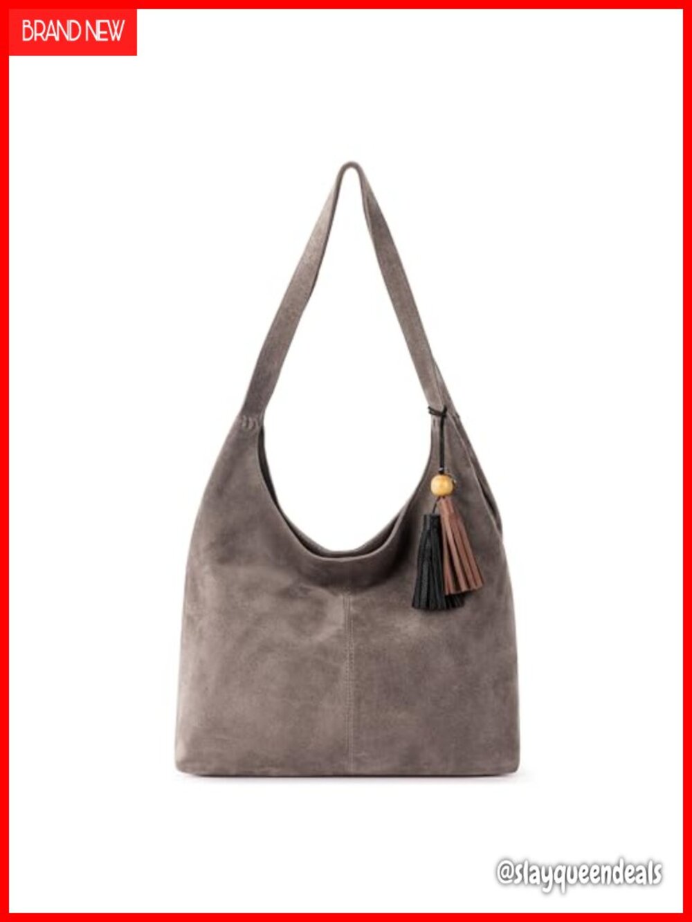 Leather Hobo Bag - Large Double Strap Shoulder Purse
